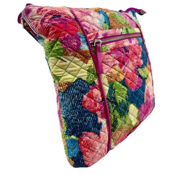 Vera Bradley Iconic Hipster Crossbody Bag Floral Quilted Cotton Superbloom NWOT - Picture 2 of 16